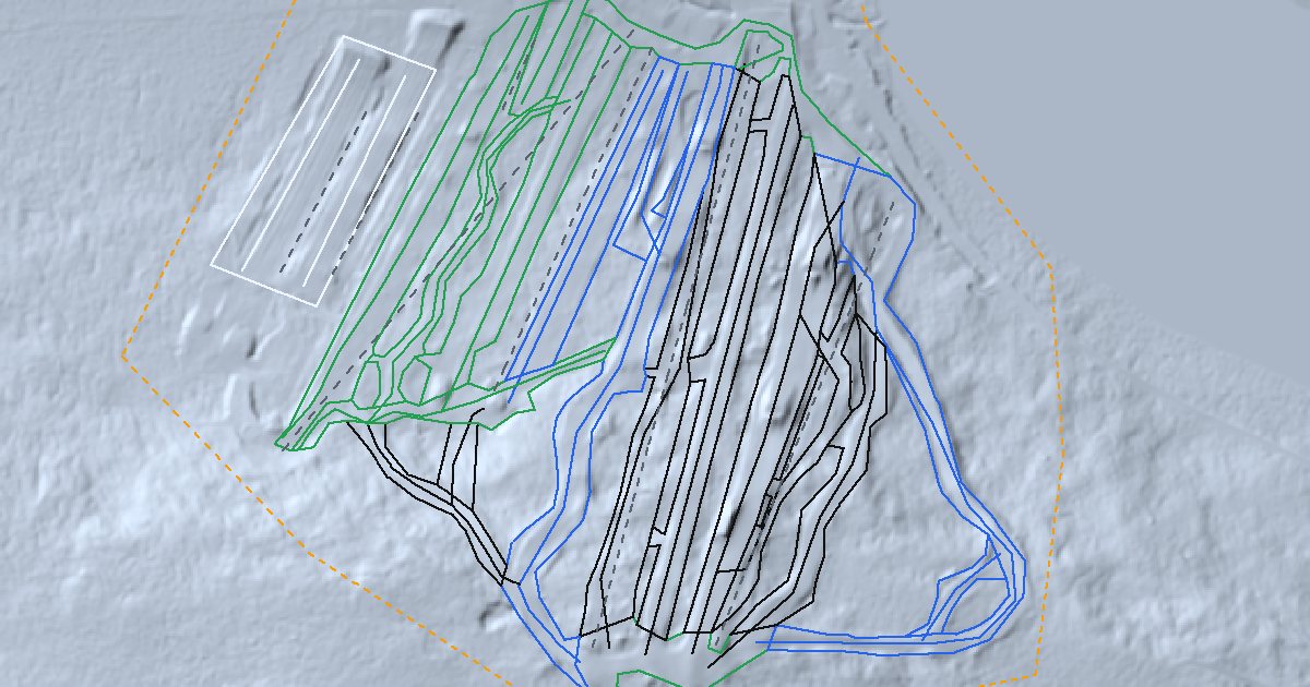 Big Boulder Ski Resort Area in 3D