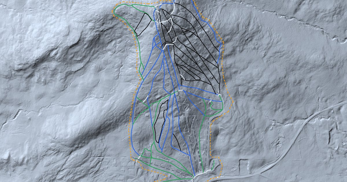 Bromley Mountain ski resort in 3D