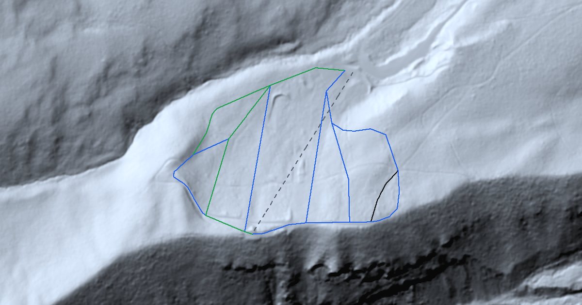 Cooper Spur ski area in 3D