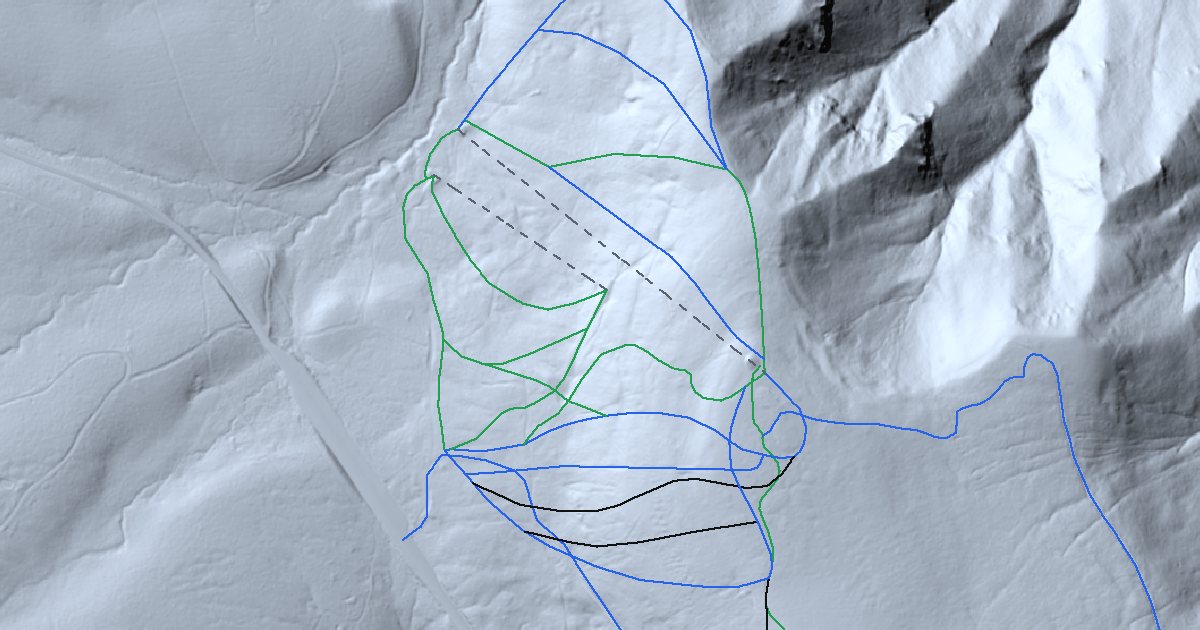 Spout Springs Ski Area in 3D